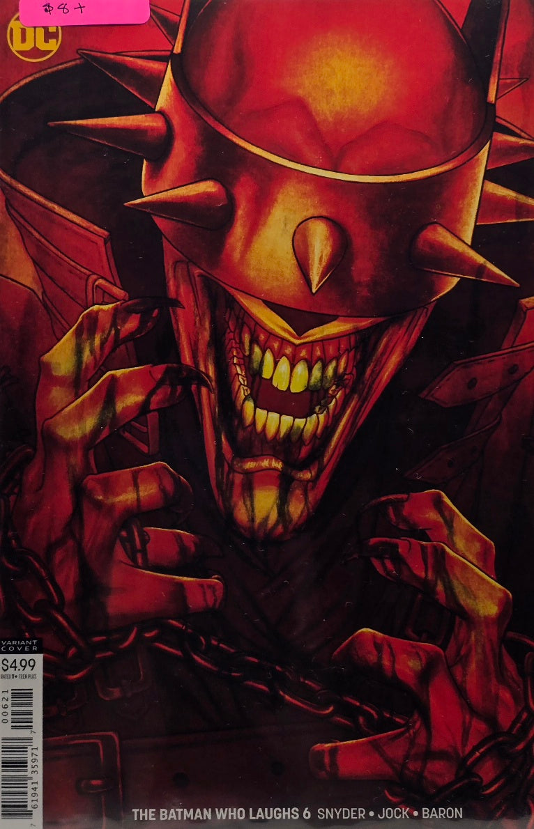 The Batman Who Laughs #6 — Red Close-Up Variant Cover (DC)