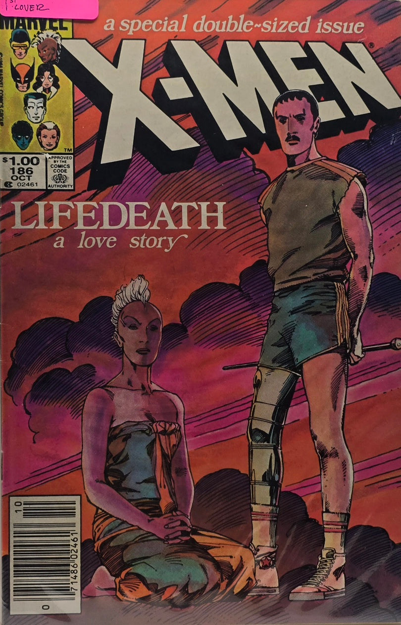 X-Men #186 — "Lifedeath: A Love Story" — Special Double-Sized Issue (Marvel, October 1984) — Claremont & Windsor-Smith