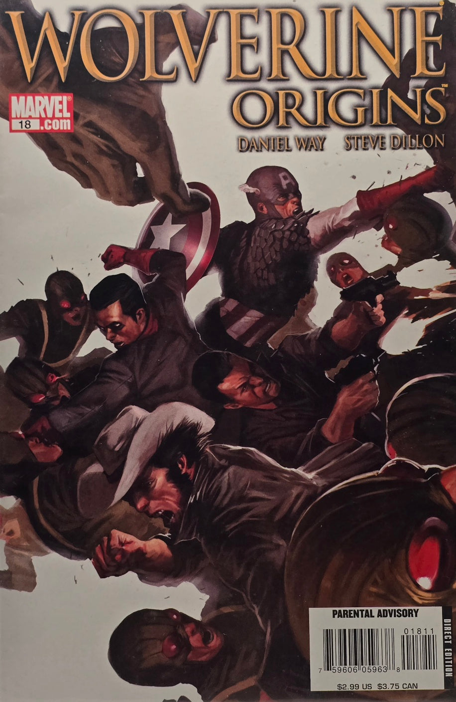 Wolverine Origins #18 (Marvel Comics) — Daniel Way & Steve Dillon — Captain America