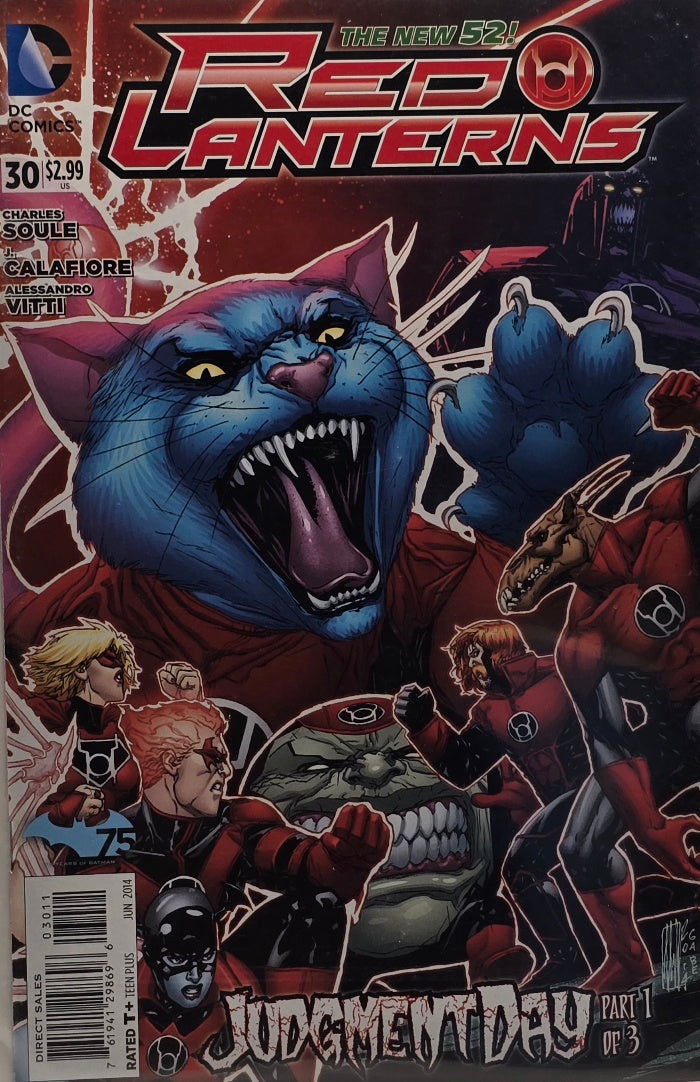 Red Lanterns #30 — "Judgement Day" Part 1 of 3 (DC Comics, New 52, June 2014) — Soule, Calafiore & Vitti