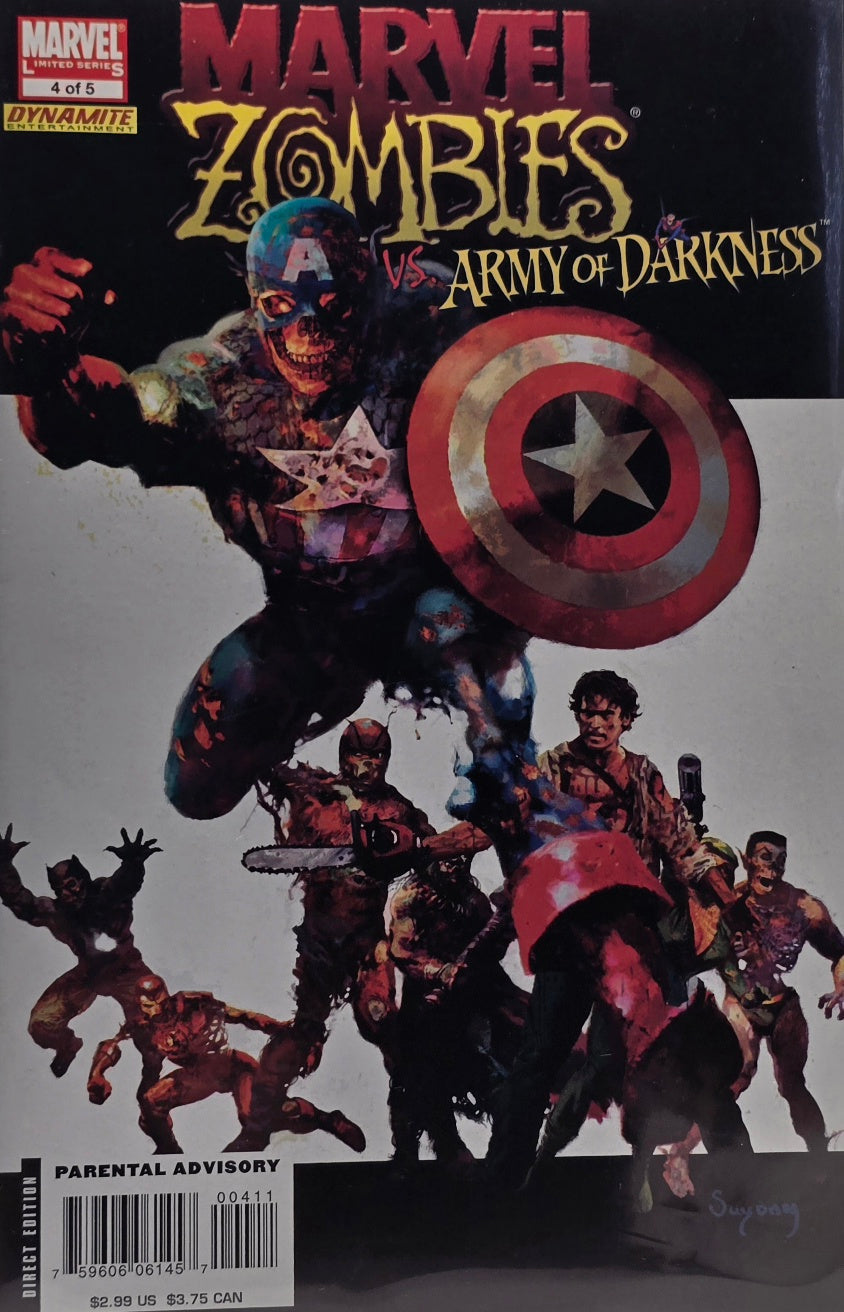 Marvel Zombies vs. Army of Darkness #4 (of 5) — Marvel / Dynamite Entertainment — Suydam Cover — Direct Edition