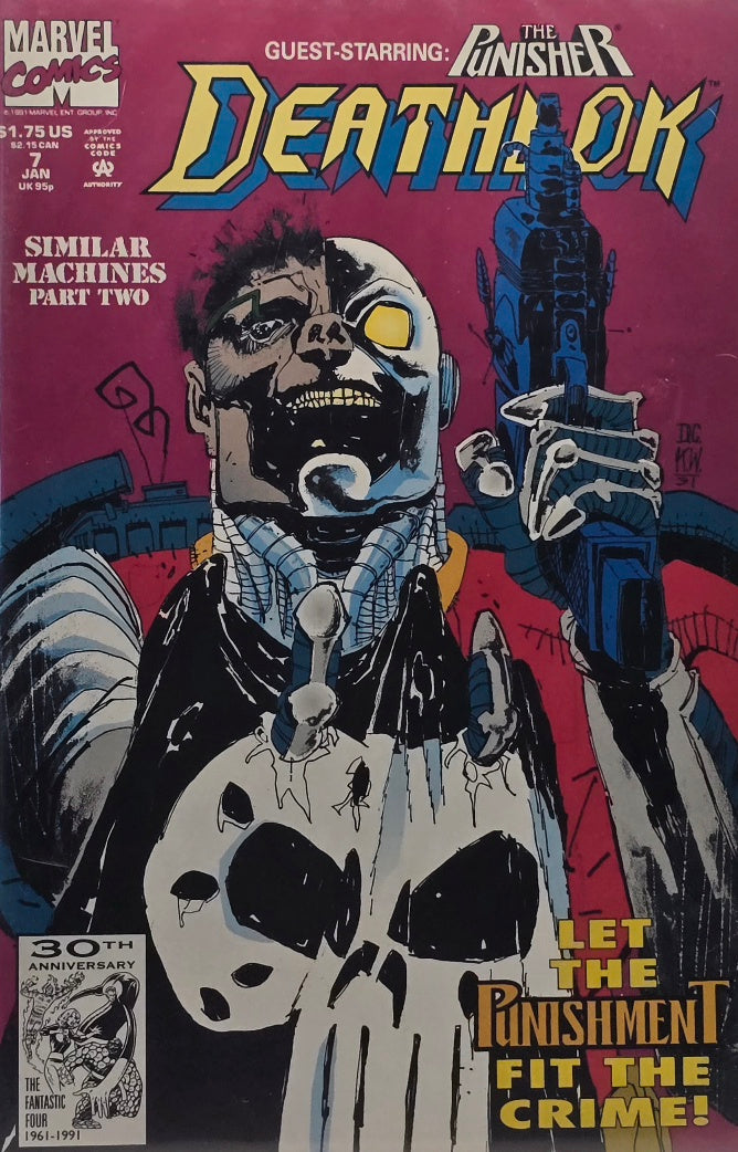 Deathlok #7 — Guest-Starring: The Punisher! — "Similar Machines Part Two" (Marvel Comics, January 1992)