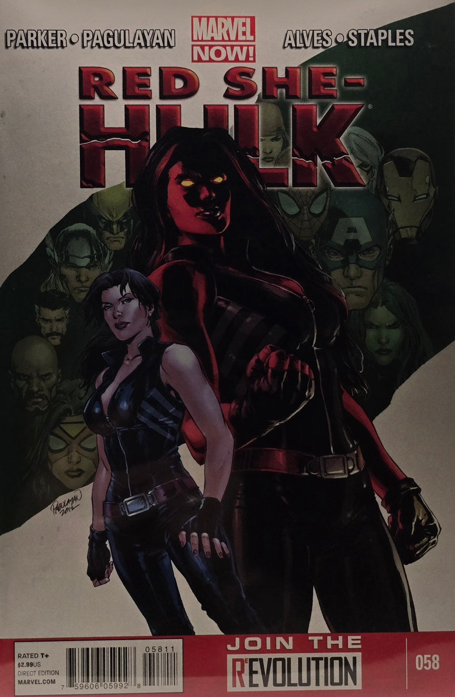 Red She-Hulk #58 (Marvel NOW!) — Parker, Pagulayan, Alves & Staples — "Join the Revolution"