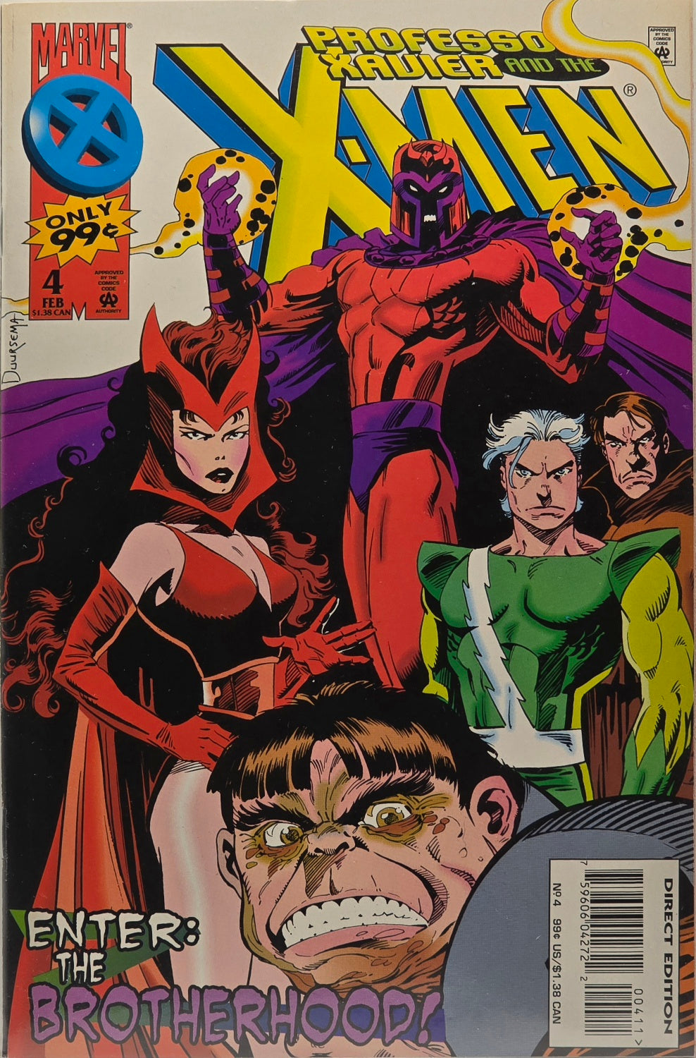 Professor Xavier and the X-Men #4 - Enter: The Brotherhood (Feb '96)