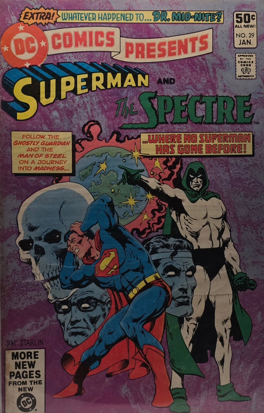 DC Comics Presents: Superman and The Spectre #29 (DC Comics, January) — Jim Starlin — “...Where No Superman Has Gone Before!”
