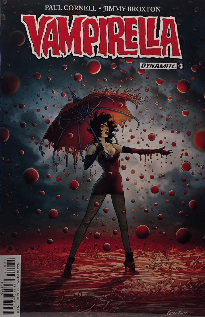 Vampirella #3 Cover B (Dynamite) — Cornell & Broxton — Kenan Yarar Painted Cover
