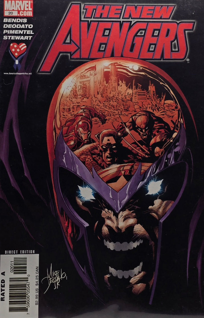 The New Avengers #20 — Magneto Cover — Direct Edition (Marvel)