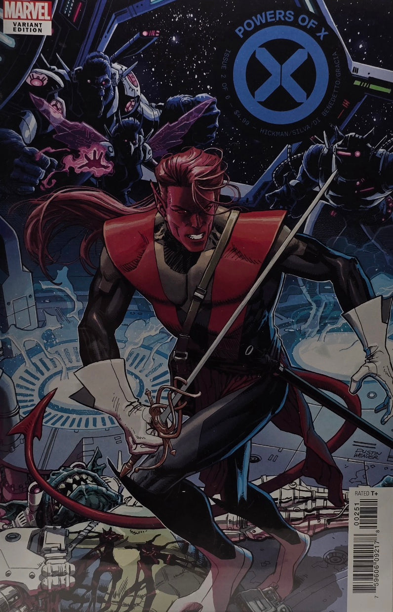 Powers of X #2 — Variant Edition — Nightcrawler (Marvel) — Hickman, Silva, Benedetto & Gracia — Dawn of X