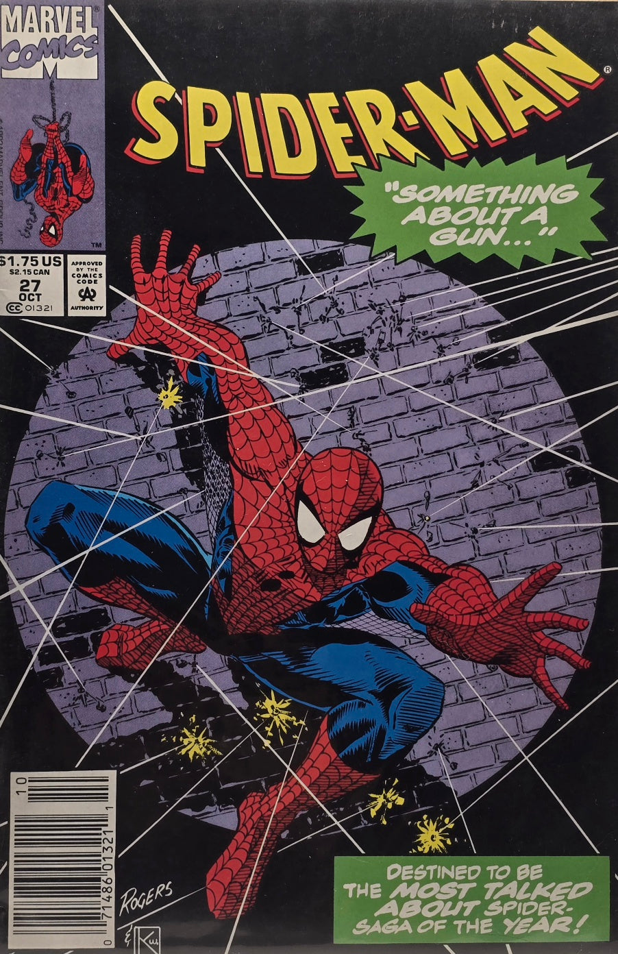 Spider-Man #27 — Something About a Gun... (October 1992)