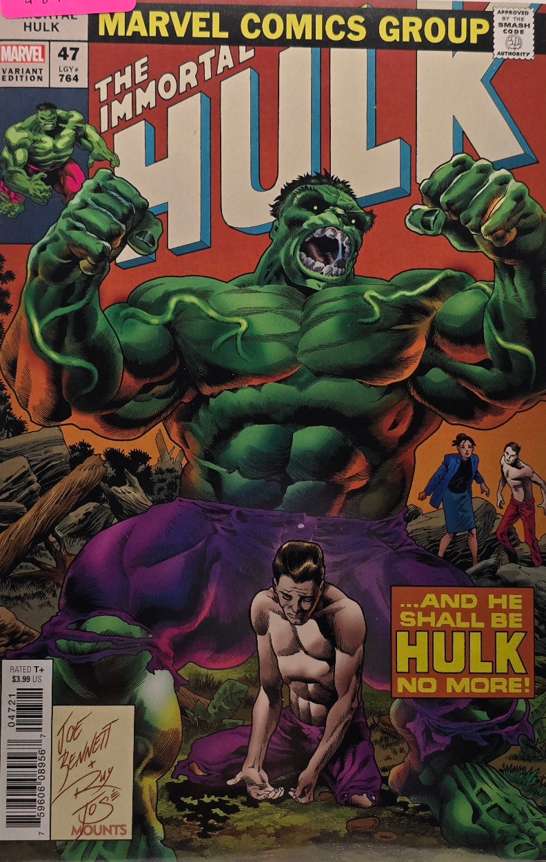 The Immortal Hulk #47 — And He Shall Be Hulk No More! — Variant Edition (Marvel)