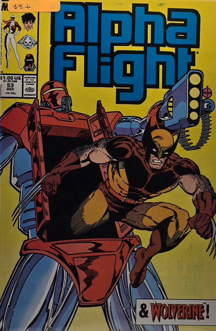 Alpha Flight #53 — Featuring Wolverine! (Marvel Comics Group, December 1987)