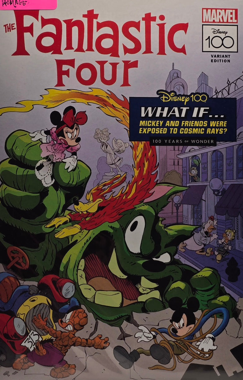Fantastic Four (Marvel) — Disney 100 Variant Edition — “What If… Mickey and Friends Were Exposed to Cosmic Rays?” — Homage Cover