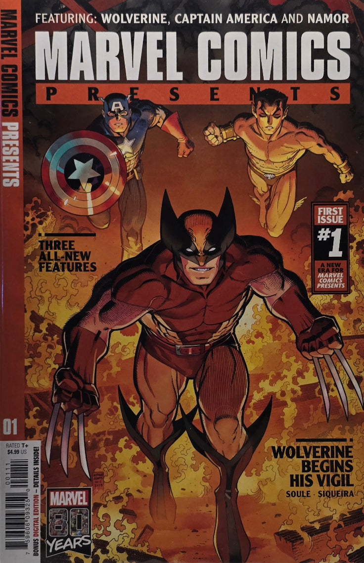 Marvel Comics Presents #1 — Marvel 80 Years (2019) — Wolverine, Captain America & Namor