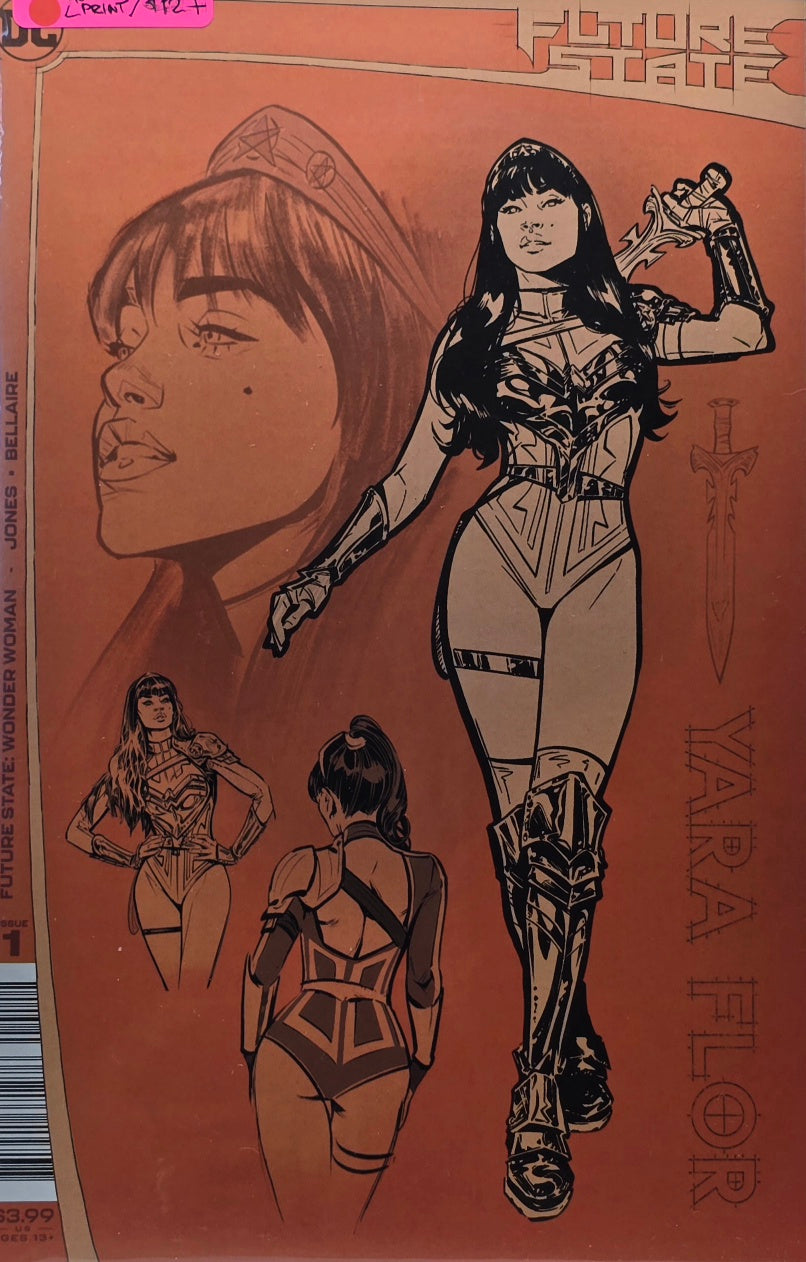 Future State: Wonder Woman #1 — 2nd Print — Yara Flor Design Variant (DC Comics) — Jones & Bellaire