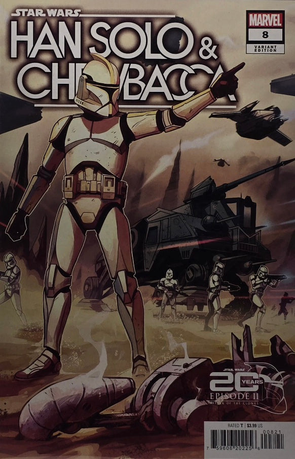 Star Wars: Han Solo & Chewbacca #8 — Episode II Attack of the Clones 20th Anniversary Variant (Marvel)