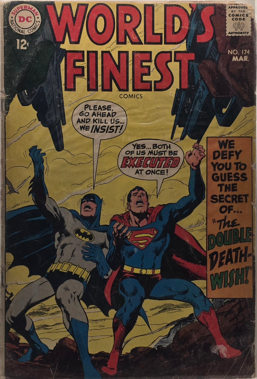 World's Finest Comics #174 — "The Double Death-Wish!" (DC National Comics, March) — Silver Age — Batman & Superman