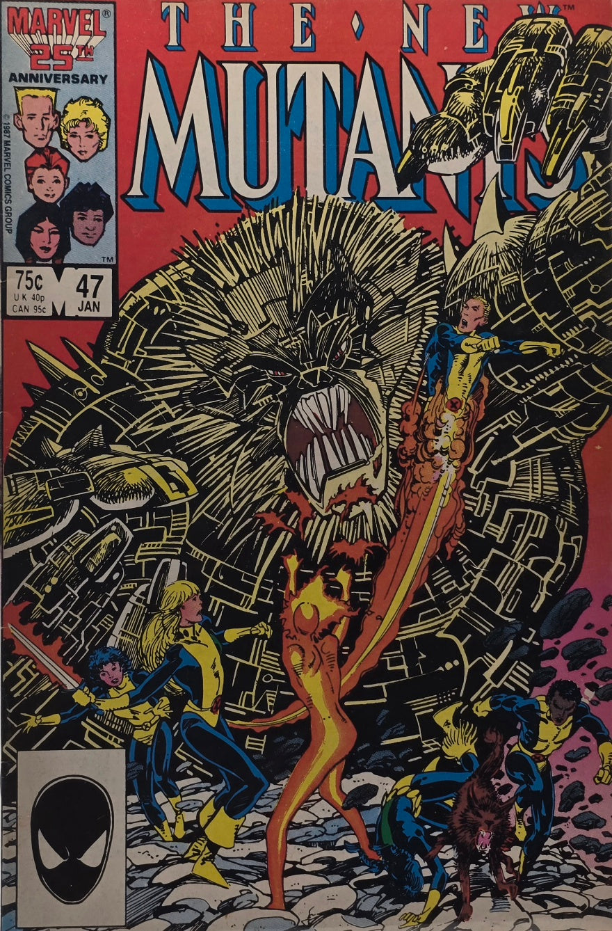 The New Mutants #47 (Marvel Comics) — January 1987 — Marvel 25th Anniversary Edition
