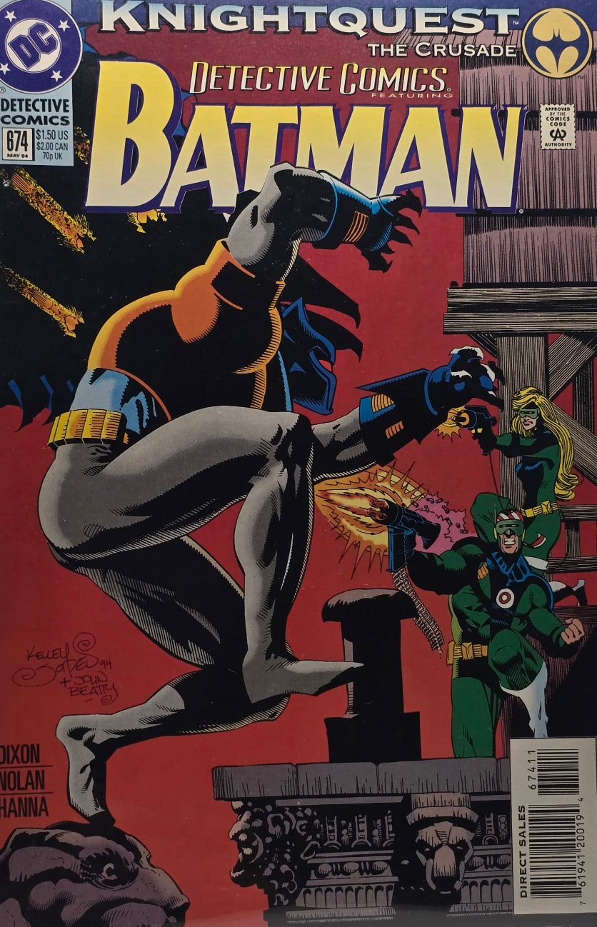 Detective Comics featuring Batman #674 — Knightquest: The Crusade (DC Comics, May 1994) — Dixon, Nolan & Hanna — Direct Sales