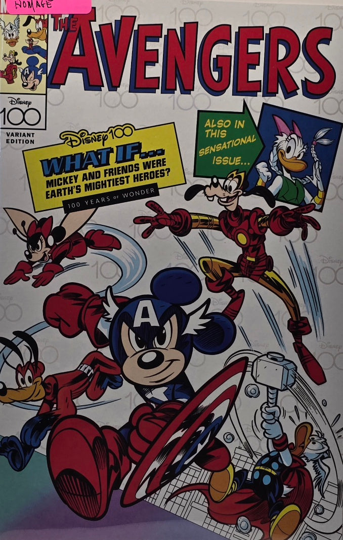 Avengers — Disney 100 Homage Variant Edition — "What If... Mickey and Friends Were Earth's Mightiest Heroes?" (Marvel, 2023)