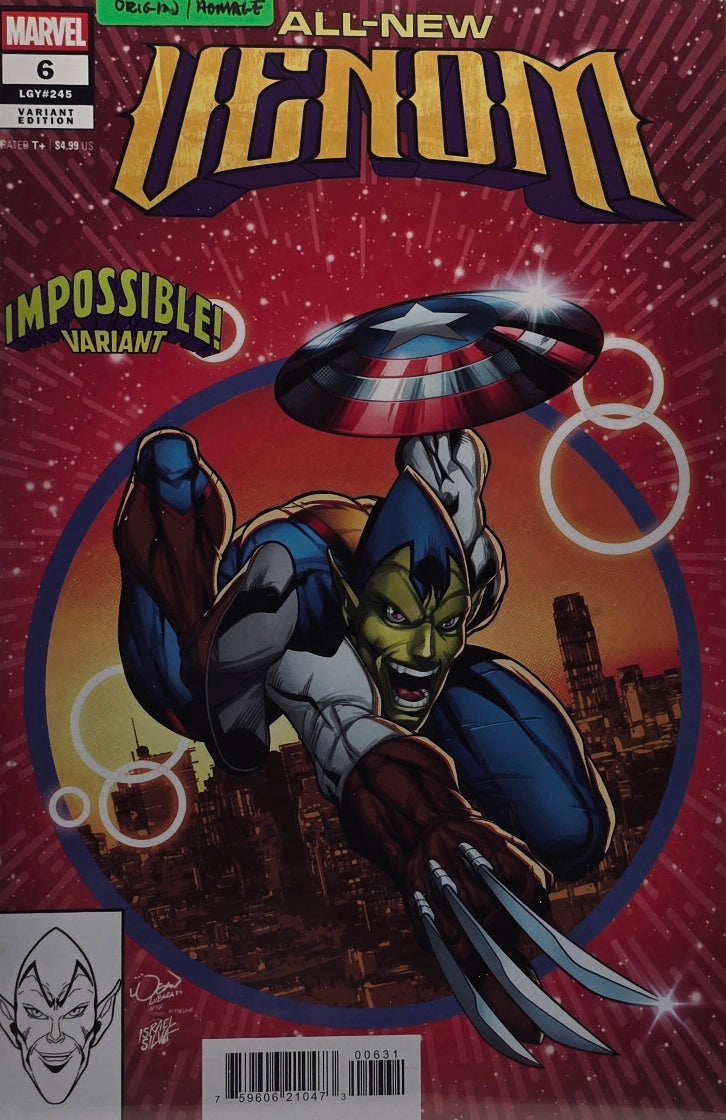 All-New Venom #6 (LGY#245) — "Impossible!" Variant Edition — Original Remark (Marvel, 2025)