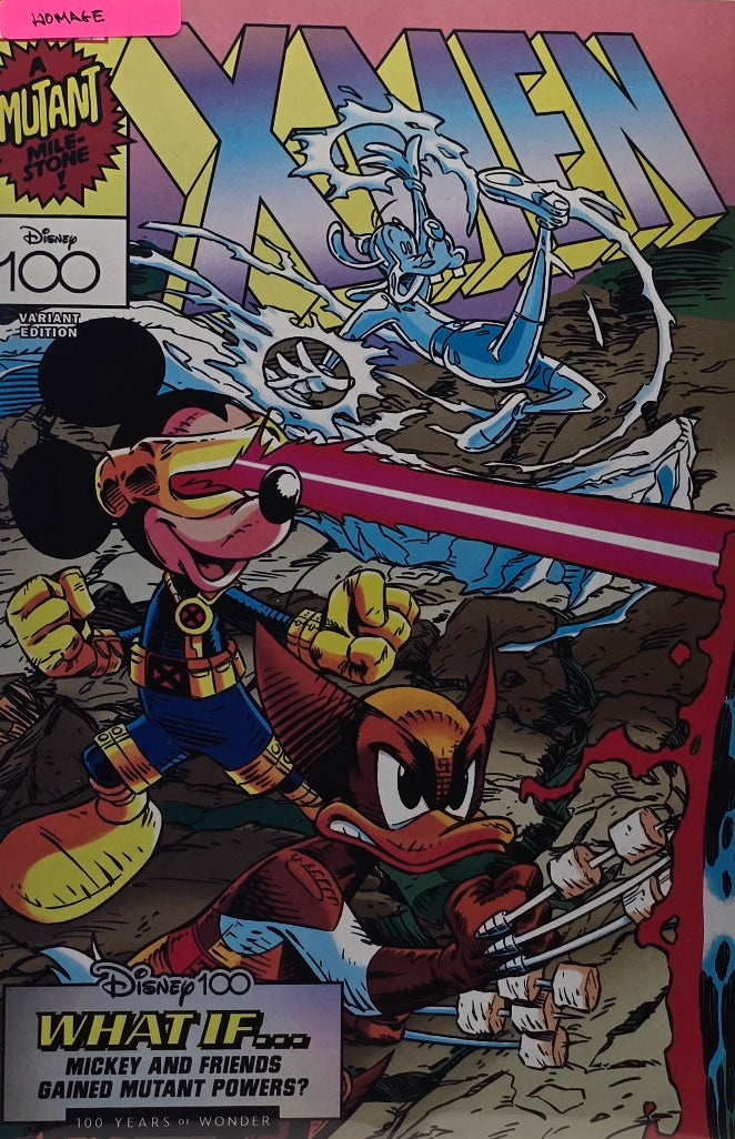 X-Men — Disney 100 Homage Variant Edition — "What If... Mickey and Friends Gained Mutant Powers?" (Marvel, 2023)