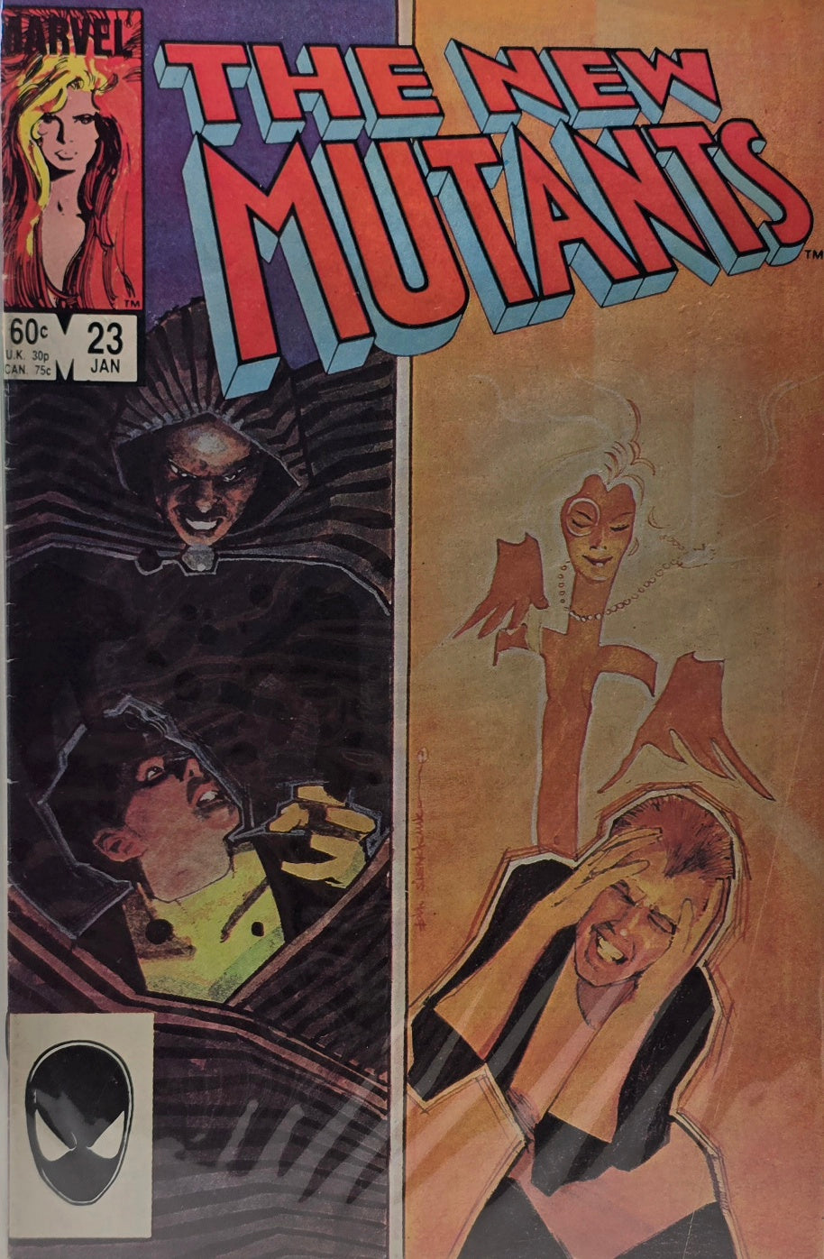 The New Mutants #23 (Marvel Comics Group) — Claremont & Sienkiewicz — January 1985 — Direct Edition