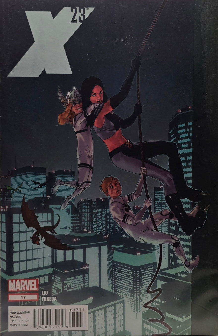 X-23 #17 (Marvel) — Liu & Takeda — Parental Advisory — Direct Edition