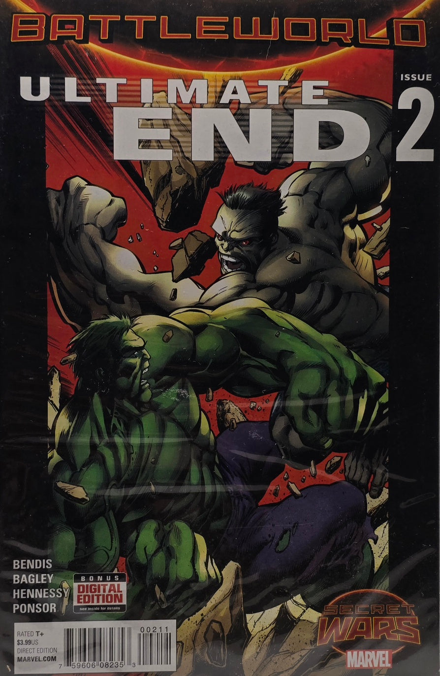 Ultimate End #2 — Battleworld (Marvel, Secret Wars) — Bendis, Bagley, Hennessy & Ponsor — Direct Edition