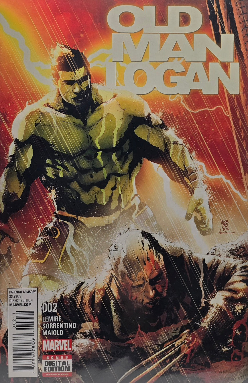 Old Man Logan #2 — Hulk Cover — Lemire / Sorrentino / Maiolo (Marvel)