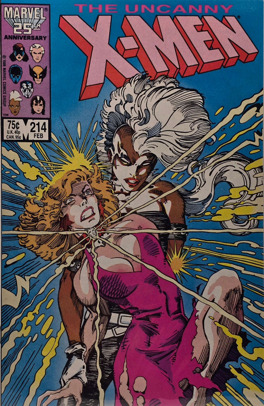 Uncanny X-Men #214 — Storm vs. Malice! (25th Anniversary, February 1987)