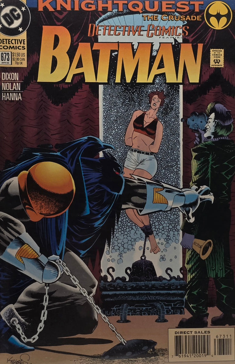 Detective Comics featuring Batman #673 — Knightquest: The Crusade (DC Comics, April 1994) — Dixon, Nolan & Hanna — Direct Sales