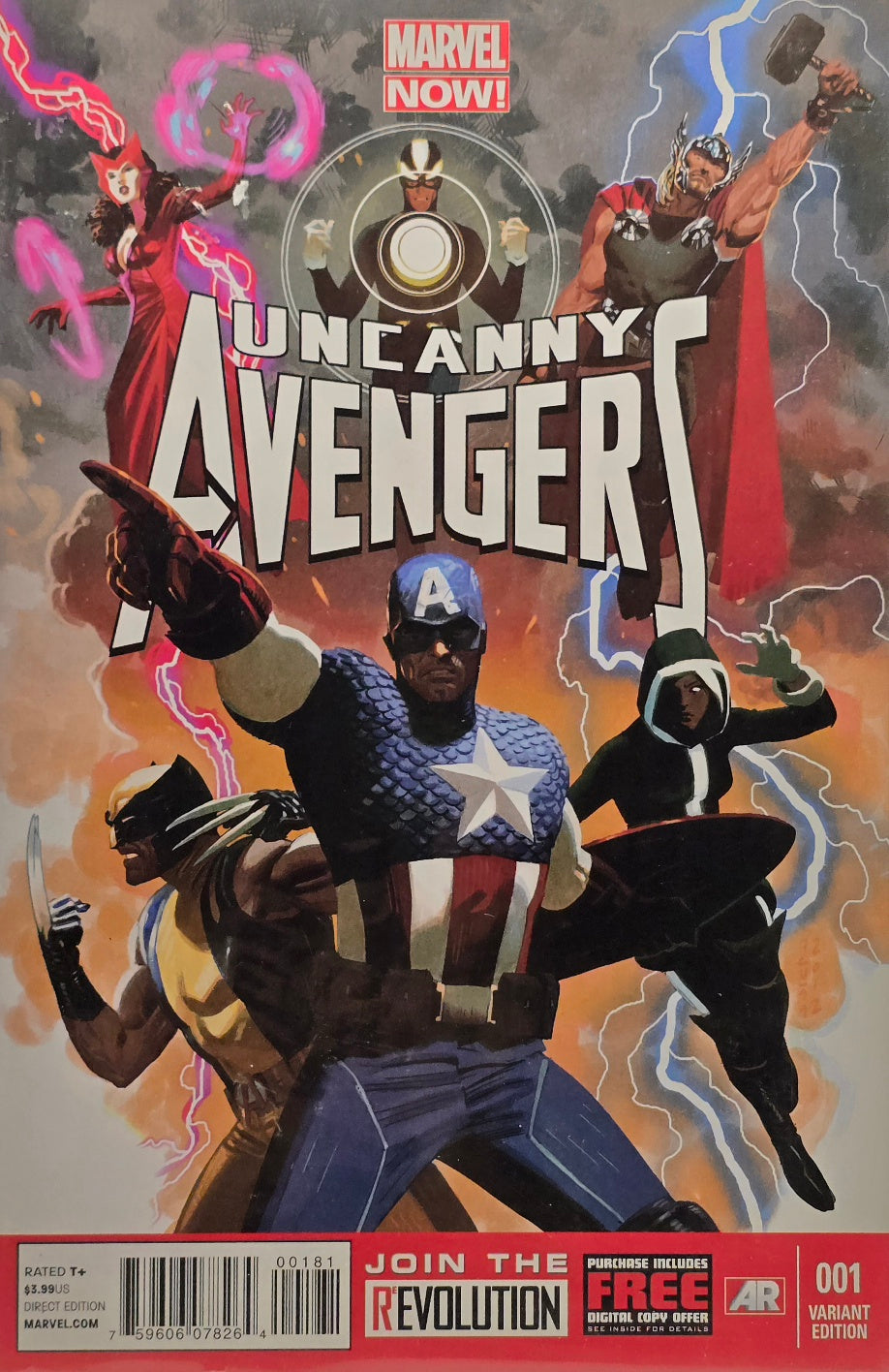 The New Avengers #26 cover featuring Scarlet Witch