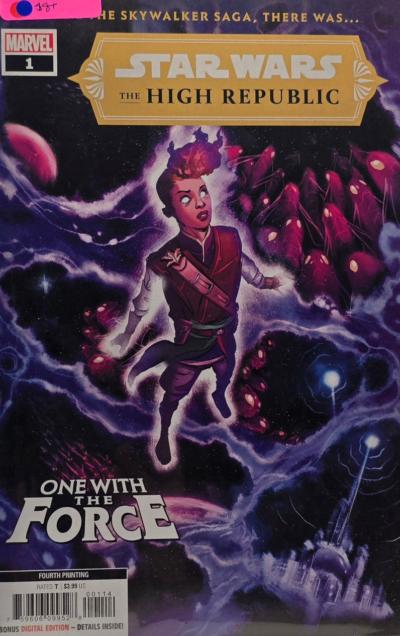Star Wars: The High Republic #1 (Marvel) — Fourth Printing — “One With the Force” — Rated T — Bonus Digital Edition
