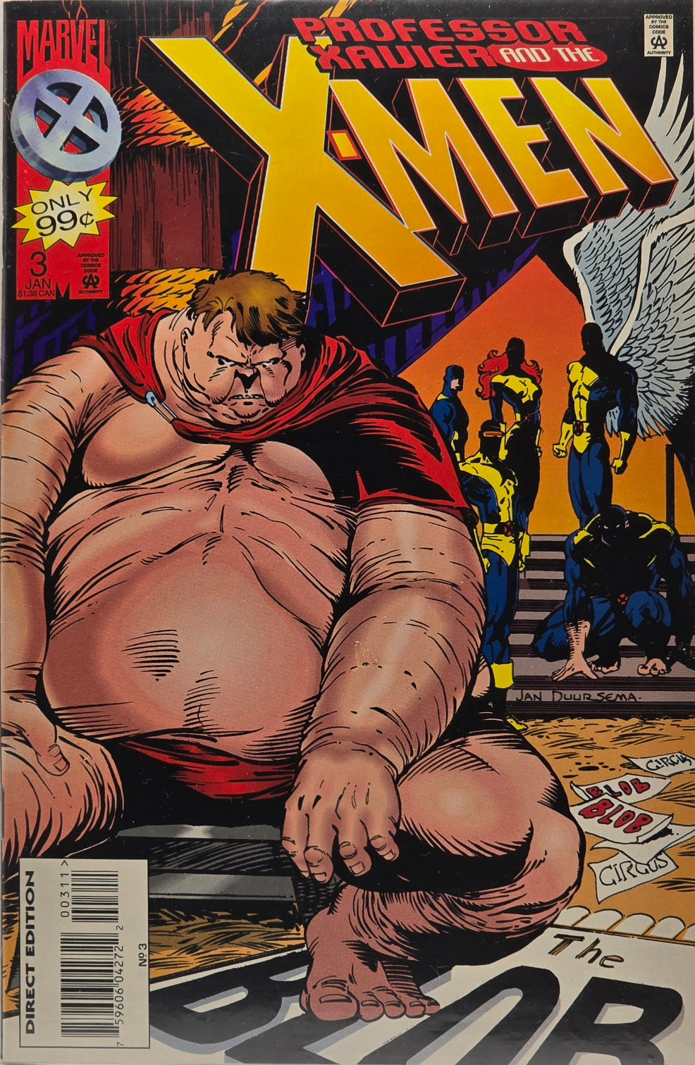 Professor Xavier and the X-Men #3 - The Blob (Jan '96)