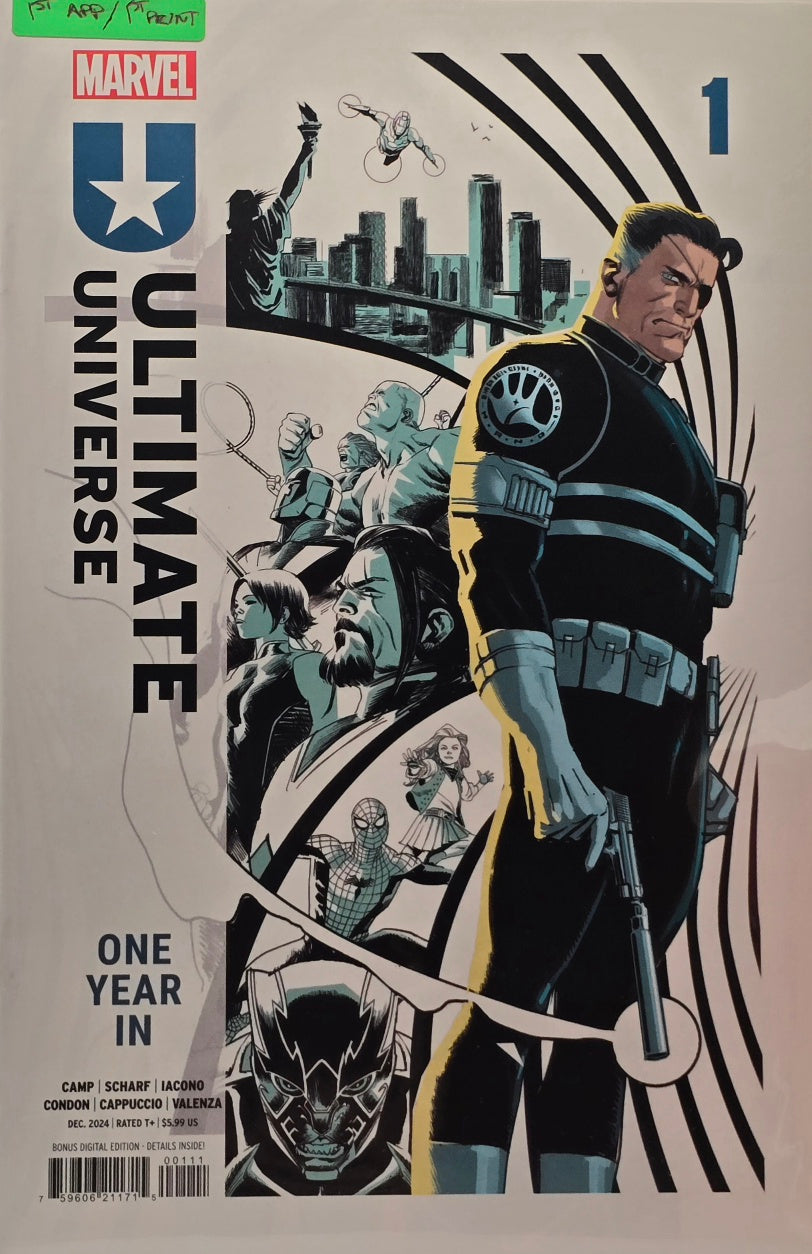 Ultimate Universe #1 — One Year In (Marvel Comics) — 1st Appearance — 1st Print — Camp, Scharf, Iacono, Condon, Cappuccio & Valenza