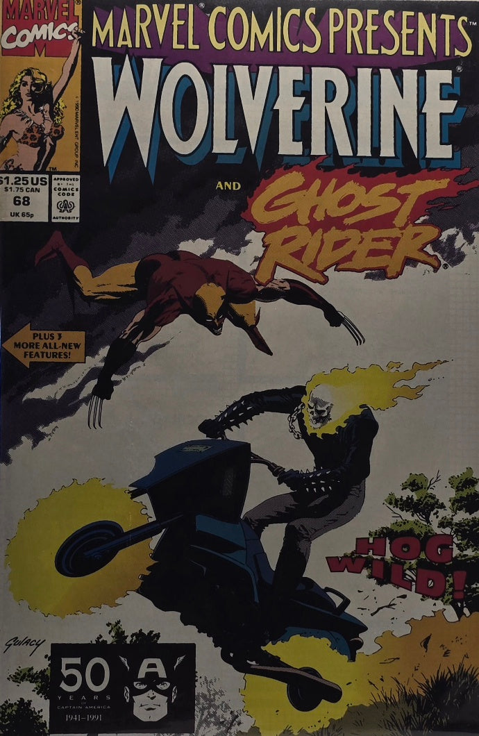 Marvel Comics Presents #68 — Wolverine & Ghost Rider: Hog Wild! (Marvel, 1991)