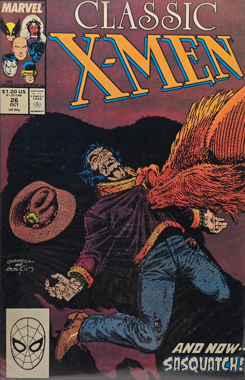 Classic X-Men #26 — And Now: Sasquatch! — Direct Edition (October 1988)