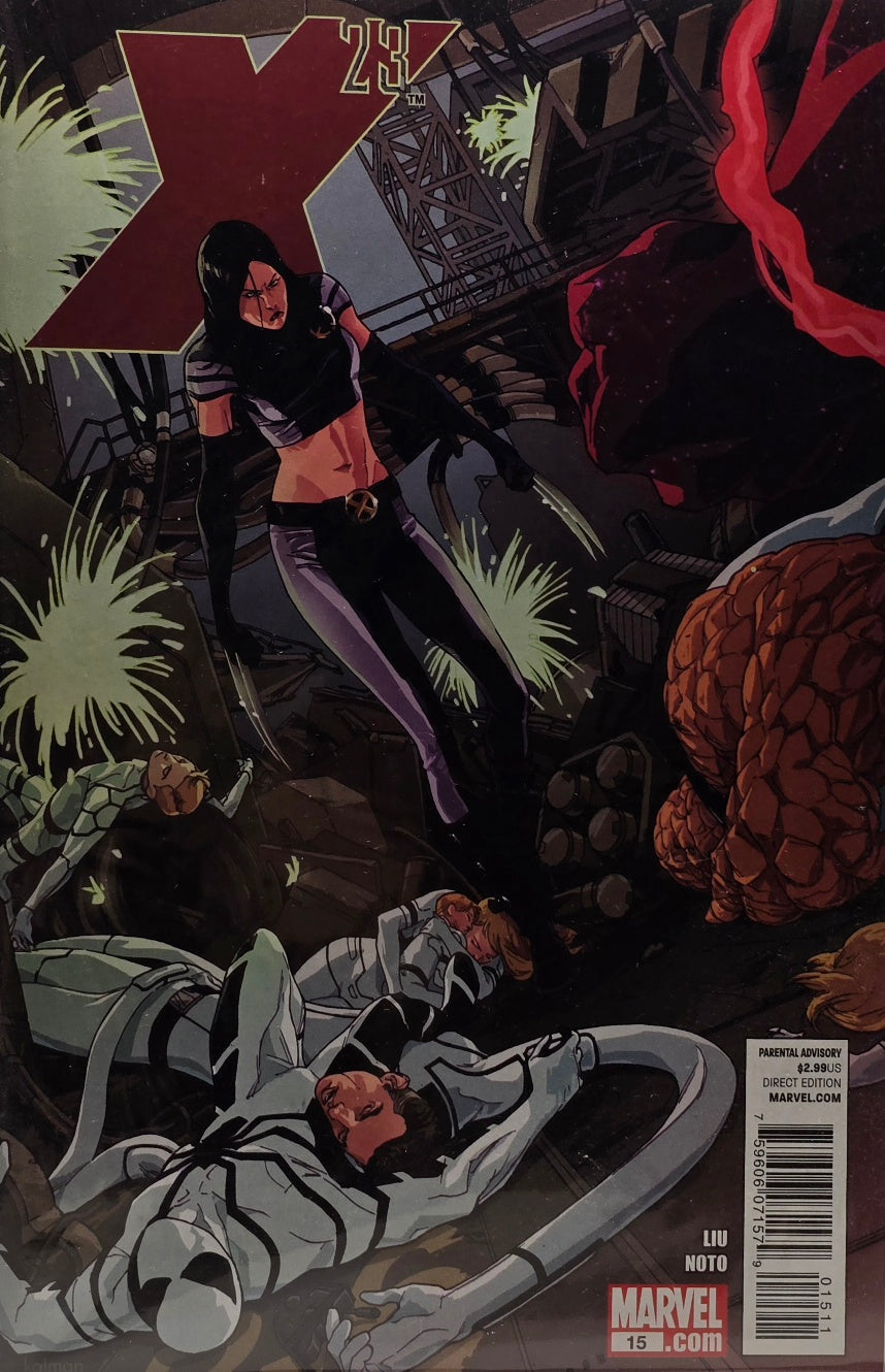 X-23 #15 (Marvel) — Liu & Noto — Parental Advisory — Direct Edition