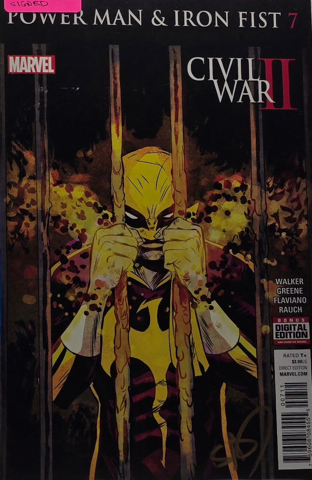 Power Man & Iron Fist #7 — Signed — Civil War II Tie-In (Marvel, 2016)