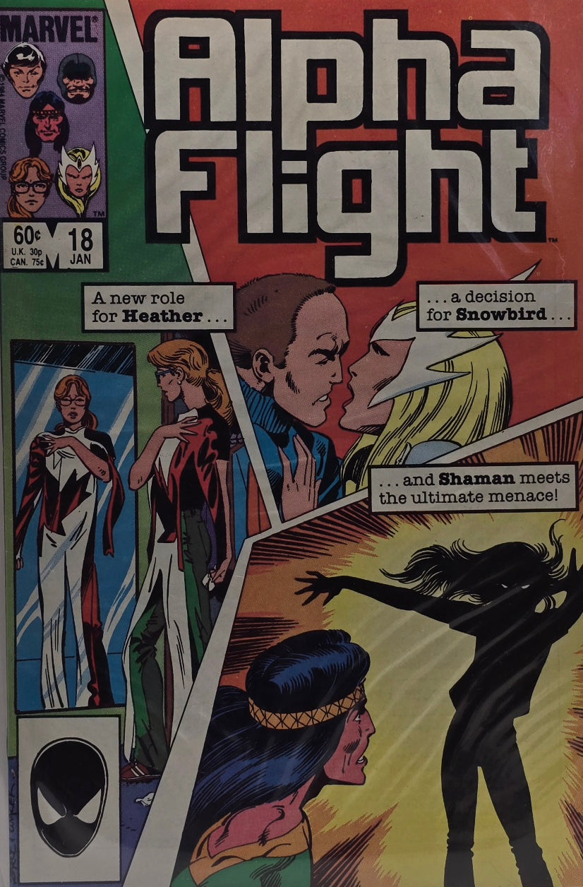 Alpha Flight #18 (Marvel Comics) — John Byrne — January 1985 — Direct Edition