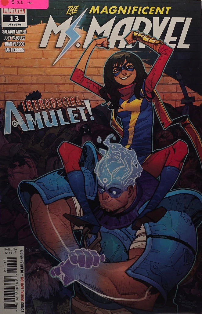 The Magnificent Ms. Marvel #13 — 1st Appearance of Amulet! (Ahmed/Vazquez/Vlasco/Herring — Marvel)