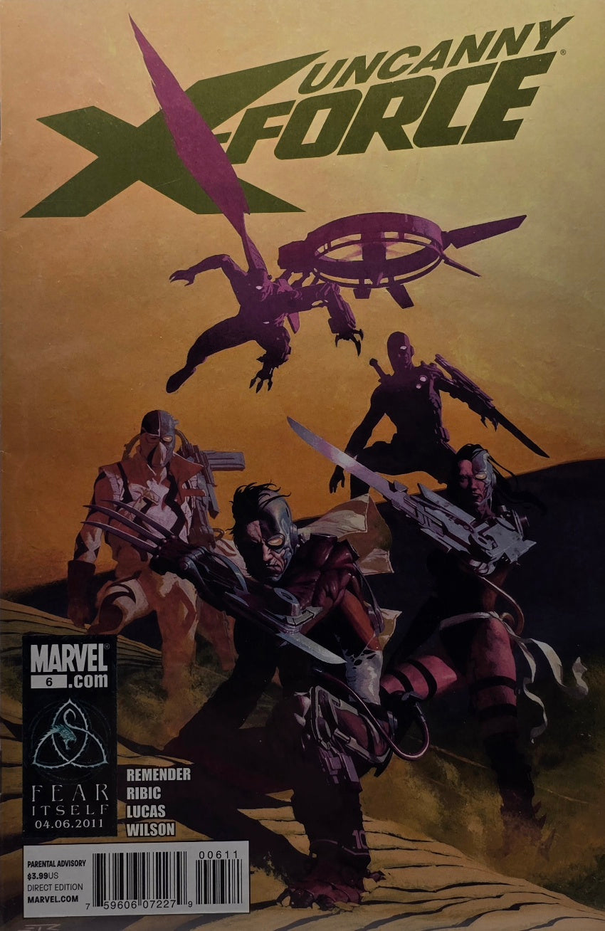 Uncanny X-Force #6 (Marvel) — Fear Itself — Remender / Ribic / Lucas / Wilson