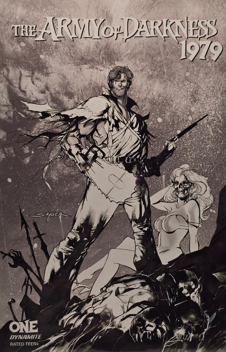 The Army of Darkness 1979 #1 (Dynamite) — B&W Sketch Variant Cover