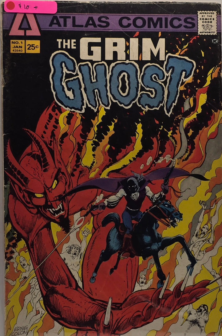 The Grim Ghost #1 (Atlas Comics, January 1975 — Ernie Colon Art)