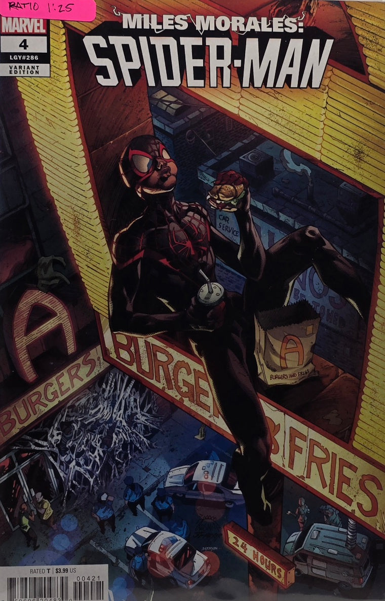 Miles Morales: Spider-Man #4 — Ratio 1:25 Variant Edition (Marvel Comics, LGY#286)