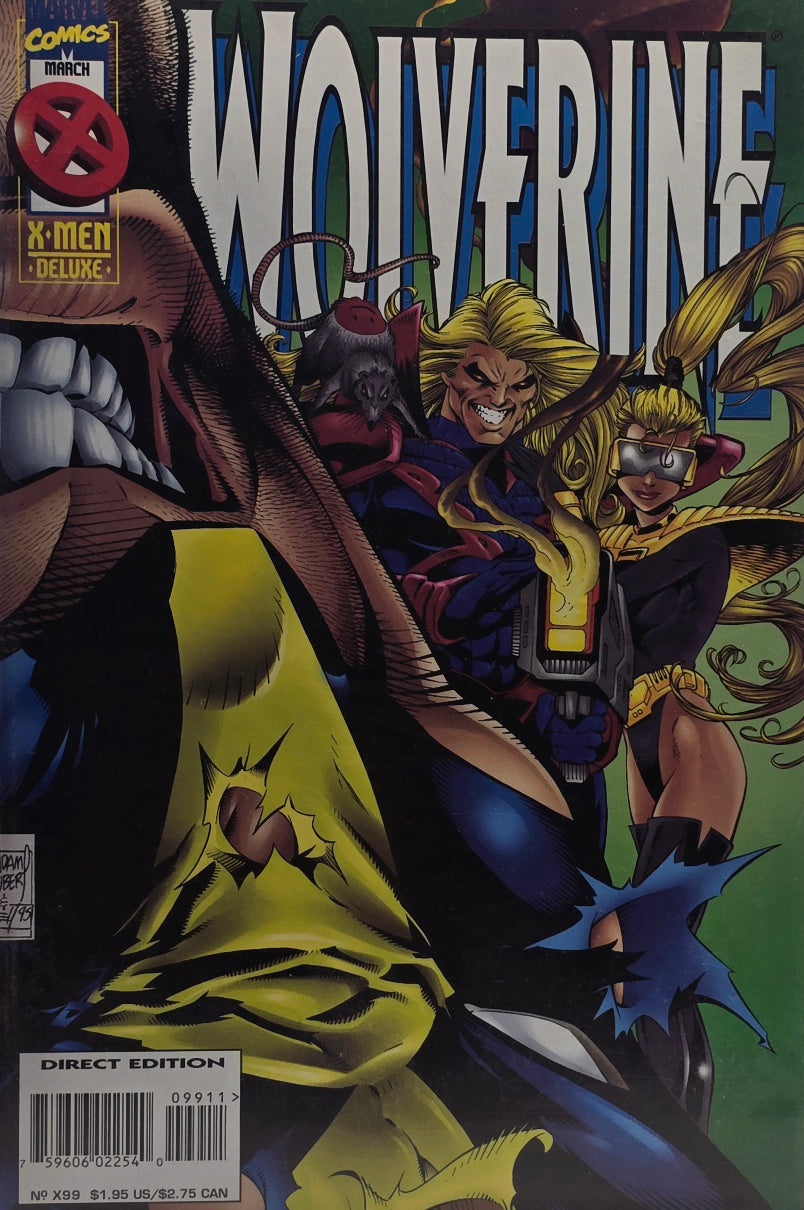 Wolverine #X99 (Marvel Comics) — X-Men Deluxe — Sabretooth & Jubilee