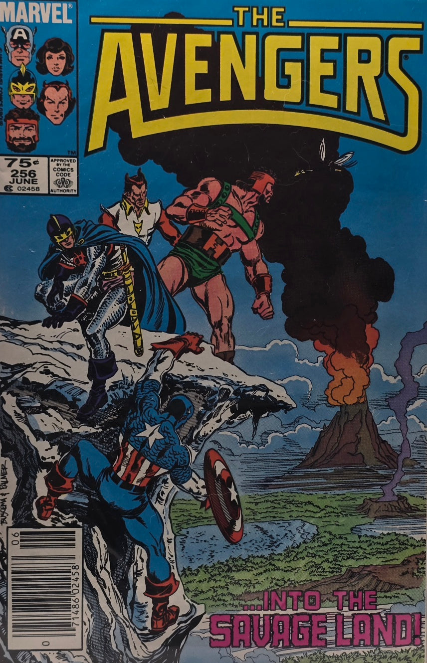The Avengers #256 — "...Into the Savage Land!" (Marvel, June 1985) — Newsstand Edition — Byrne & Palmer