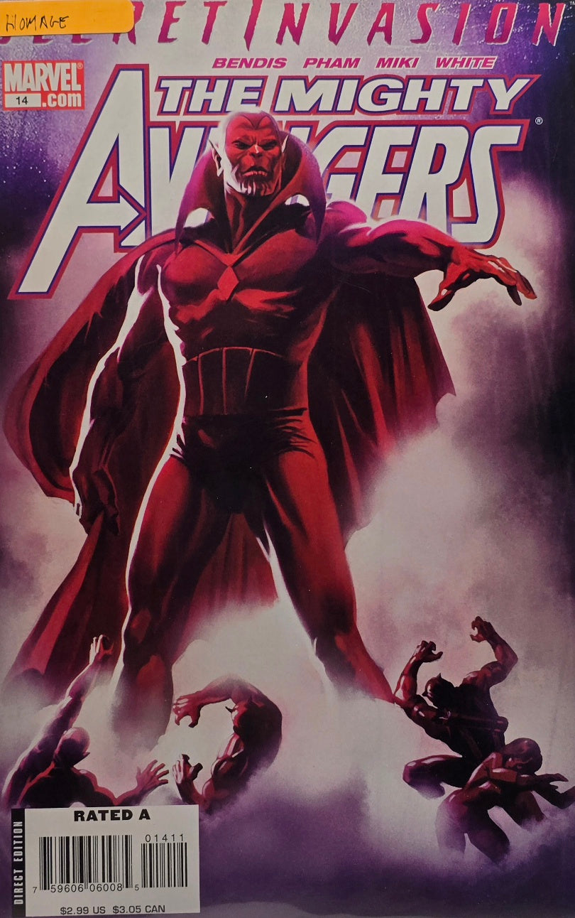 The Mighty Avengers #14 (Marvel) — Secret Invasion — Bendis / Pham / Miki / White — Direct Edition