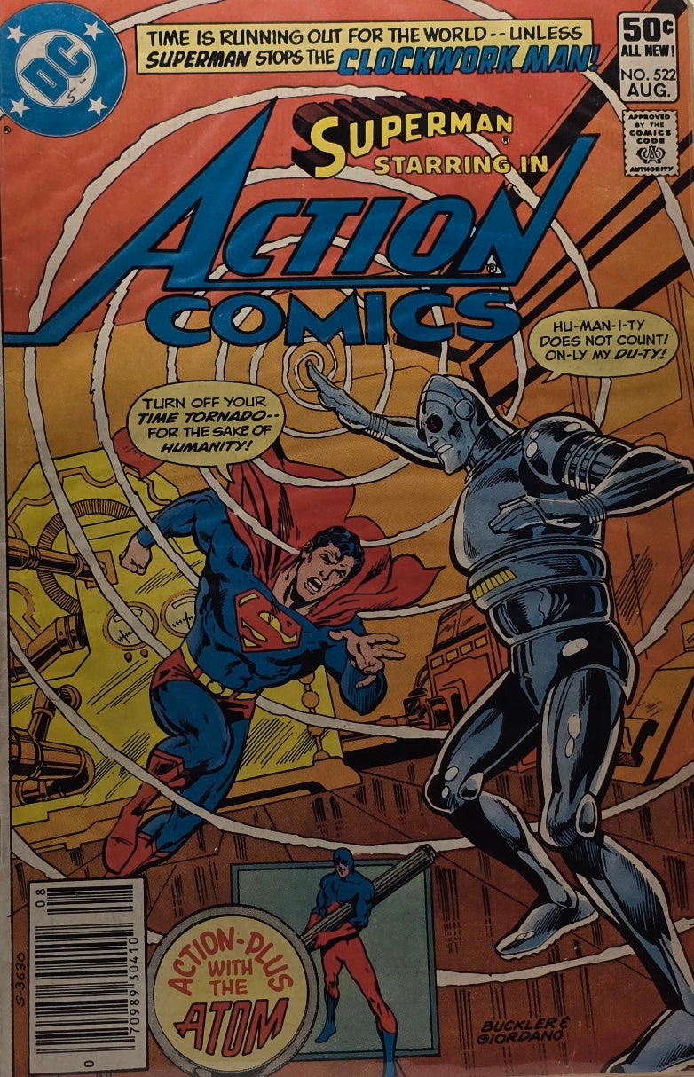 Action Comics #522 (DC Comics) — Superman vs. The Clockwork Man