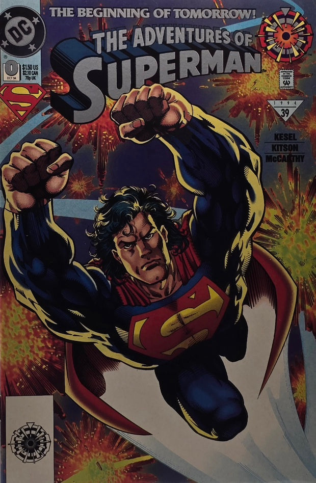 The Adventures of Superman #0 — "The Beginning of Tomorrow!" (Kesel / Kitson / McCarthy — DC Comics, October 1994)